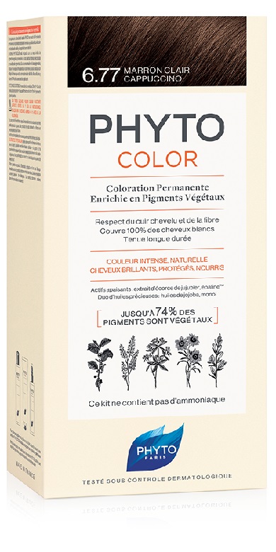 PHYTOCOLOR 6.77 MARR CHIA CAPP 1 LATTE + 1 CREMA + 1 MASCHERA + 1 PAIO DI GUANTI - Antica Farmacia Ferrari