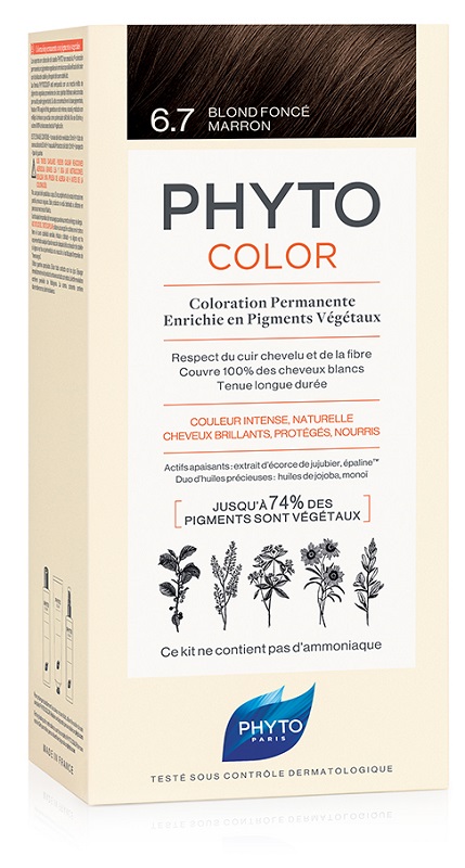 PHYTOCOLOR 6.7 BIONDO SCU TABA 1 LATTE + 1 CREMA + 1 MASCHERA + 1 PAIO DI GUANTI - Antica Farmacia Ferrari