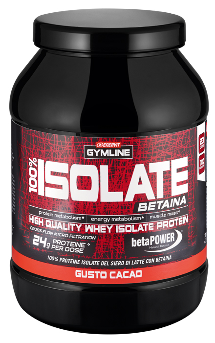 GYMLINE 100% WHEY ISOLATE CACAO 900 G - Antica Farmacia Ferrari