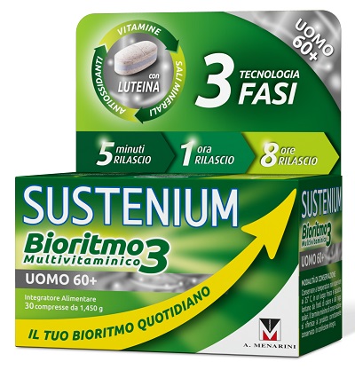SUSTENIUM BIORITMO3 UOMO 60+ 30 COMPRESSE - Antica Farmacia Ferrari