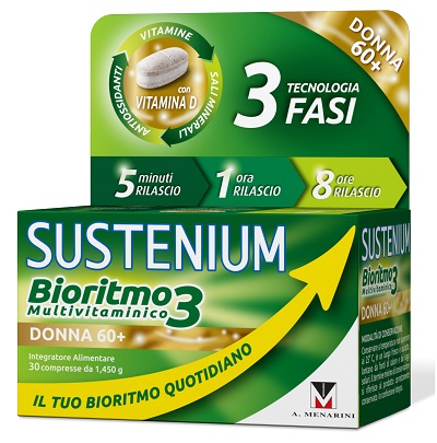 SUSTENIUM BIORITMO3 DONNA 60+ 30 COMPRESSE - Antica Farmacia Ferrari