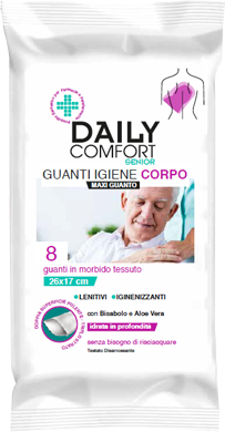 DAILY COMFORT SENIOR GUANTO DETERGENTE 8 PEZZI - Antica Farmacia Ferrari