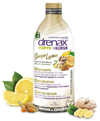 DRENAX FORTE PLUS GINGER LEMON 750 ML - Antica Farmacia Ferrari