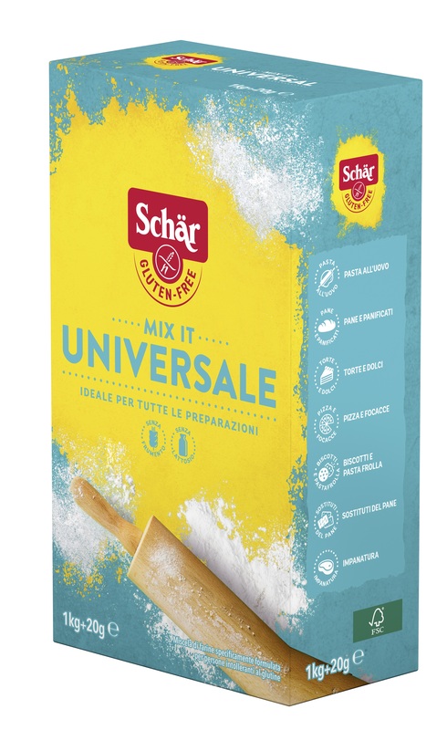 SCHAR MIX IT FARINA UNIVERSALE SENZA LATTOSIO 1 KG + 20 G - Antica Farmacia Ferrari