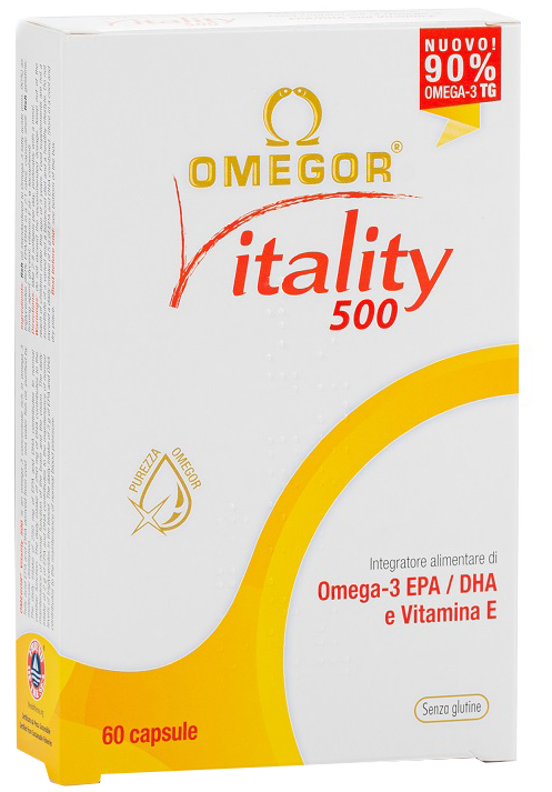 OMEGOR VITALITY 500 60 CAPSULE - Antica Farmacia Ferrari