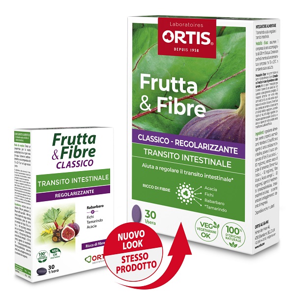 FRUTTA & FIBRE CLASSICO 30 COMPRESSE - Antica Farmacia Ferrari