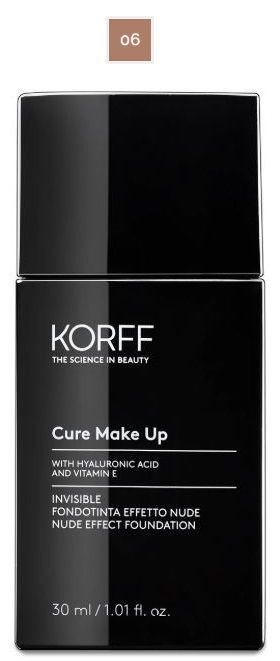 KORFF CURE MAKE UP FONDOTINTA INVISIBLE EFFETTO NUDE 06 - Antica Farmacia Ferrari