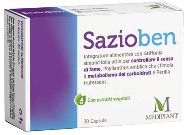 SAZIOBEN 30 CAPSULE - Antica Farmacia Ferrari