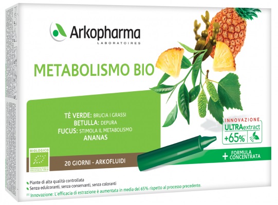 ARKOFLUIDI ULTRA SUONI METABOLISMO BIO 20 FIALE - Antica Farmacia Ferrari