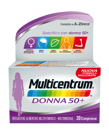 MULTICENTRUM DONNA 50+ 60 COMPRESSE - Antica Farmacia Ferrari