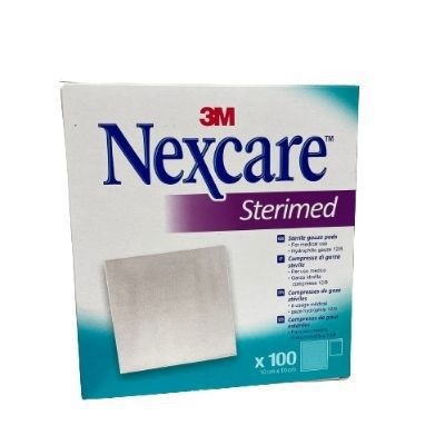GARZA COMPRESSA NEXCARE STERIMED IN COTONE 20 FILI 18X40CM MULTILINGUAL 12 PEZZI - Antica Farmacia Ferrari