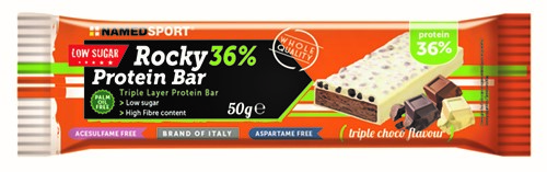 ROCKY 36% PROTEIN BAR TRIPLE CHOCO BARRETTA 50 G - Antica Farmacia Ferrari