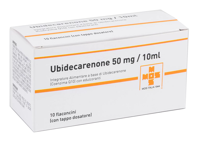UBIDECARENONE 50MG/10ML POLVERE E SOLVENTE PER SOSPENSIONE ORALE 10 FLACONCINI - Antica Farmacia Ferrari