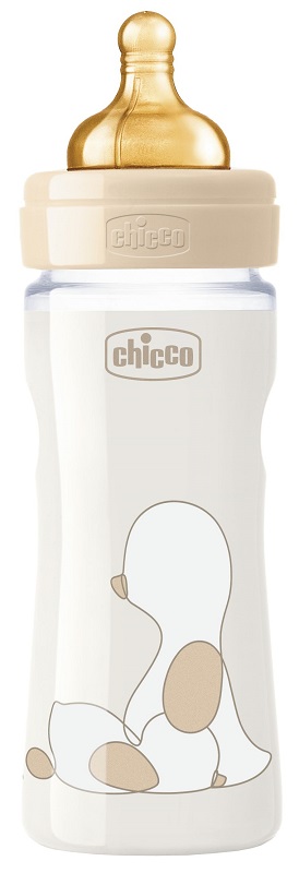 CHICCO BIBERON ORIGINAL 250ML TOUCH REGULAR UNISEX CON TETTARELLA IN CAUCCIU' - Antica Farmacia Ferrari