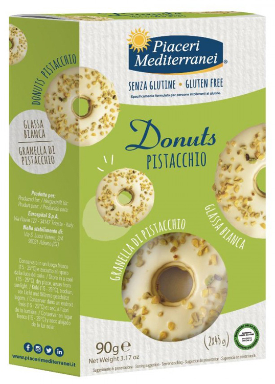 PIACERI MEDITERRANEI DONUTS PISTACCHIO 90 G - Antica Farmacia Ferrari