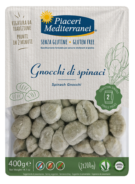 PIACERI MEDITERRANEI GNOCCHI DI SPINACI 400 G - Antica Farmacia Ferrari