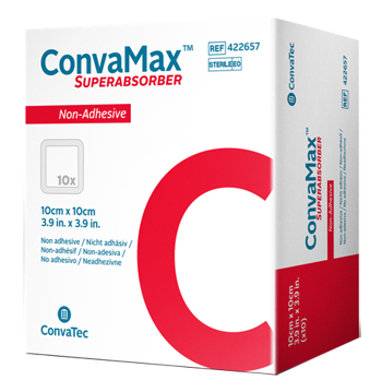 MEDICAZIONE AVANZATA CONVAMAX SUPERABSORBER NON-ADHESIVE 15X20 CM 10 PEZZI - Antica Farmacia Ferrari