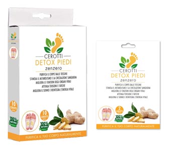CEROTTI DETOX PIEDI ZENZERO 2 PEZZI - Antica Farmacia Ferrari