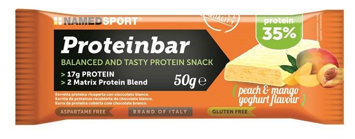 PROTEINBAR PEACH & MANGO YOGHURT 50 G - Antica Farmacia Ferrari