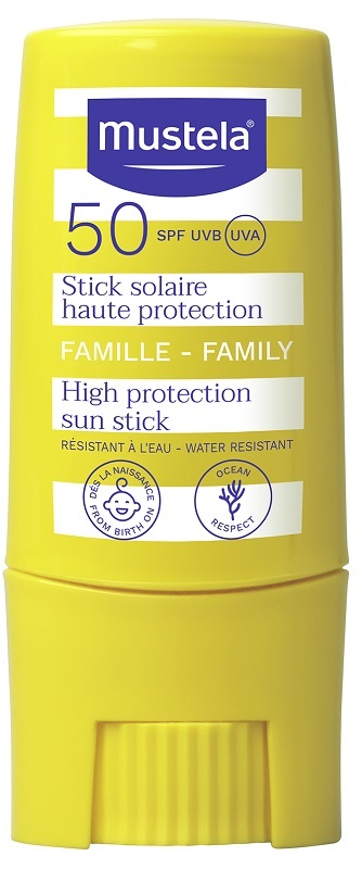 MUSTELA STICK SOLARE PROTEZIONE MOLTO ALTA SPF50+ 10 ML - Antica Farmacia Ferrari