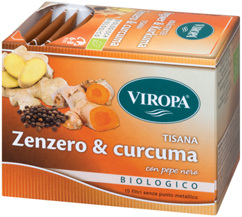 VIROPA TISANA ZENZERO&CURCUMA BIO 15 FILTRI - Antica Farmacia Ferrari