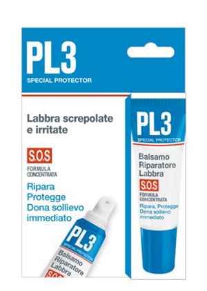 PL3 BALSAMO RIPARATORE LABBRA SOS CON ASTUCCIO 7,5 ML - Antica Farmacia Ferrari