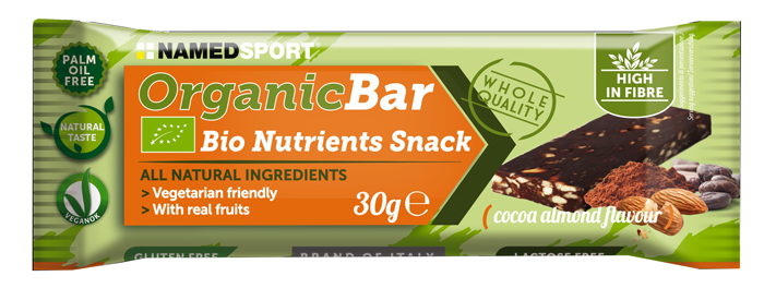 ORGANIC BAR CHOCO-ALMOND BARRETTA 30 G - Antica Farmacia Ferrari