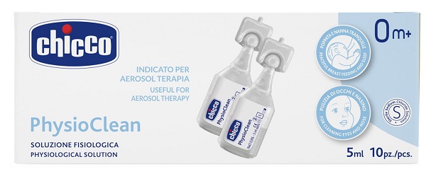 CHICCO SOLUZIONE PHYSIOCLEAN 5 ML 10 PEZZI - Antica Farmacia Ferrari