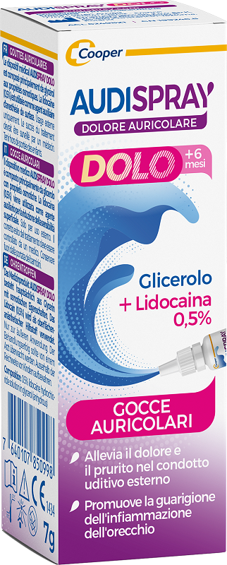 GOCCE AURICOLARI AUDISPRAY DOLO PER BAMBINI 7 G - Antica Farmacia Ferrari