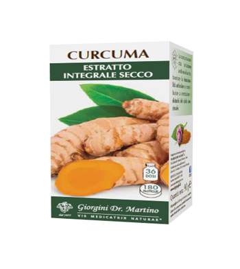 CURCUMA ESTRATTO INTEGRALE SECCO 180 PASTIGLIE - Antica Farmacia Ferrari