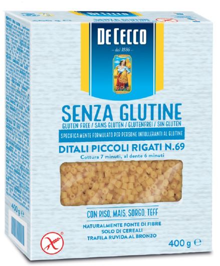 DE CECCO DITALI PICCOLI RIGATI N69 400 G - Antica Farmacia Ferrari