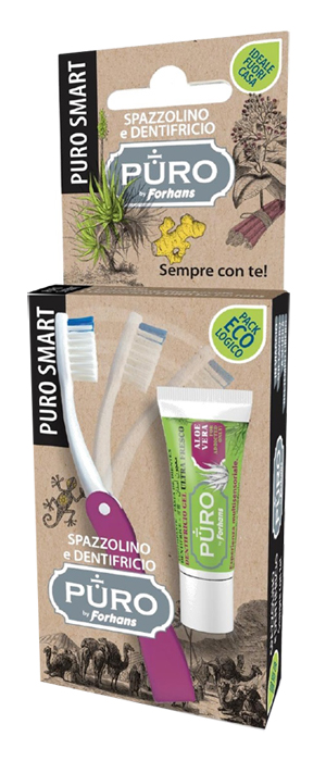 PURO SMART SPAZZOLINO + DENTIFRICIO PURO ALOE 12 ML - Antica Farmacia Ferrari