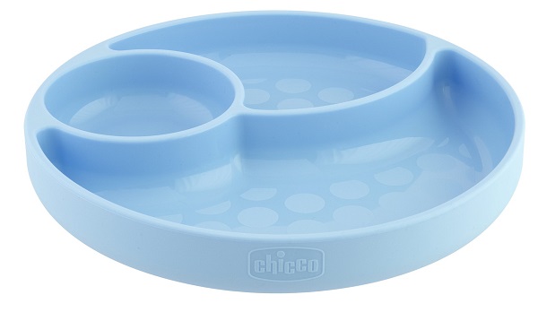 CHICCO PIATTO SILICONE VENTOSA BLU - Antica Farmacia Ferrari