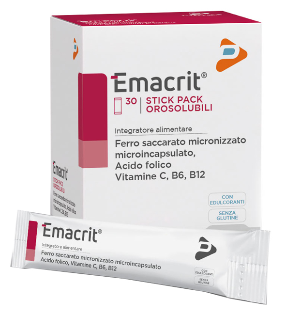 EMACRIT OROSOLUBILE 30 STICK PACK - Antica Farmacia Ferrari