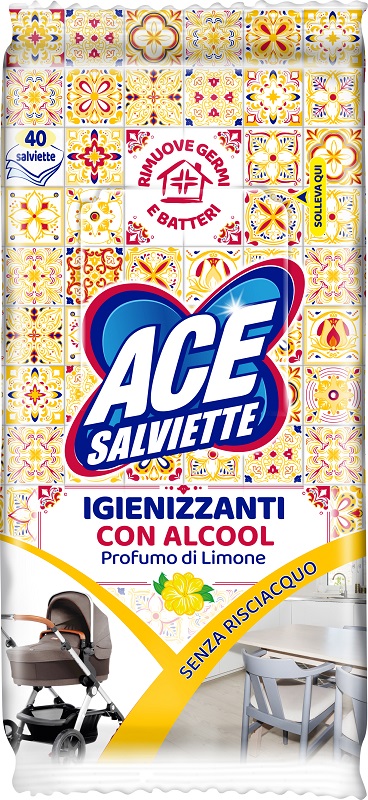 ACE SALVIETTE IGIENIZZANTI SGRASSANTI 40 PEZZI - Antica Farmacia Ferrari