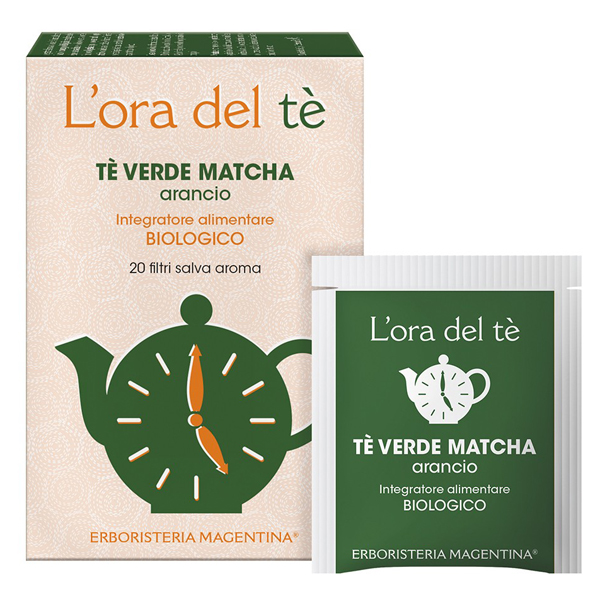 TE' VERDE MATCHA ARANCIO BIO 20 FILTRI 30 G - Antica Farmacia Ferrari