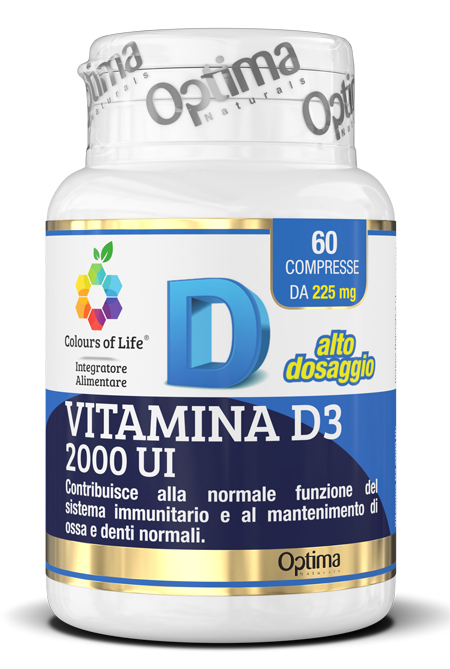 COLOURS OF LIFE VITAMINA D3 2000 UI 60 COMPRESSE - Antica Farmacia Ferrari