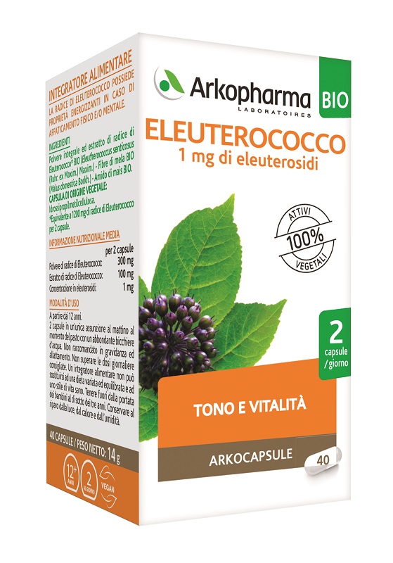 ARKOCAPS ELEUTEROCOCCO BIO 40 CAPSULE - Antica Farmacia Ferrari
