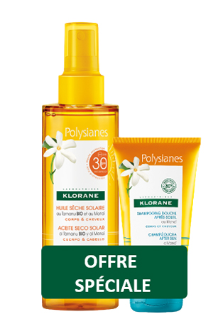KLORANE KIT POLYSIANES OLIO SECCO TAMANU MONOI SPF30 200 ML + SHAMPOO DOCCIA MONOI 75 ML - Antica Farmacia Ferrari