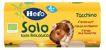 HERO SOLO OMOGENEIZZATO TACCHINO 2 X 80 G - Antica Farmacia Ferrari