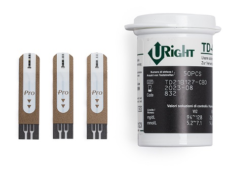 STRISCE MISURAZIONE GLICEMIA U-RIGHT TD 4279 50 PEZZI - Antica Farmacia Ferrari