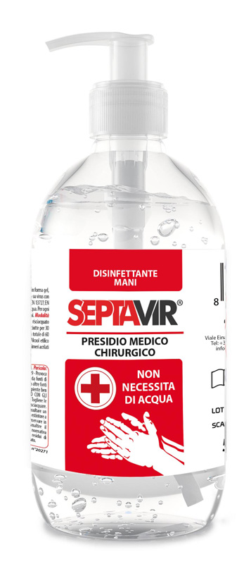 SEPTAVIR GEL MANI 500 ML - Antica Farmacia Ferrari