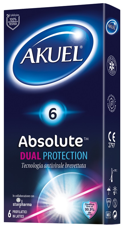 AKUEL ABSOLUTE DUAL PROTECTION 6 PEZZI - Antica Farmacia Ferrari