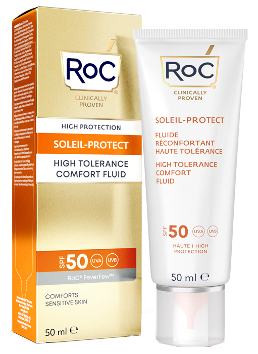 ROC FLUIDO SOLARE VISO SPF 50 ELEVATA TOLLERABILITA' 50 ML - Antica Farmacia Ferrari