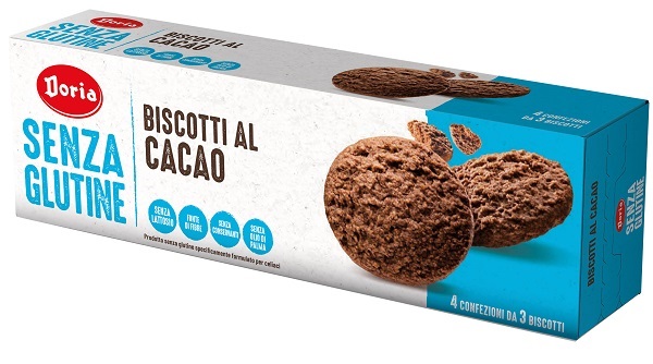 DORIA BISCOTTI CIOCCOLATO 4X37,5 G - Antica Farmacia Ferrari