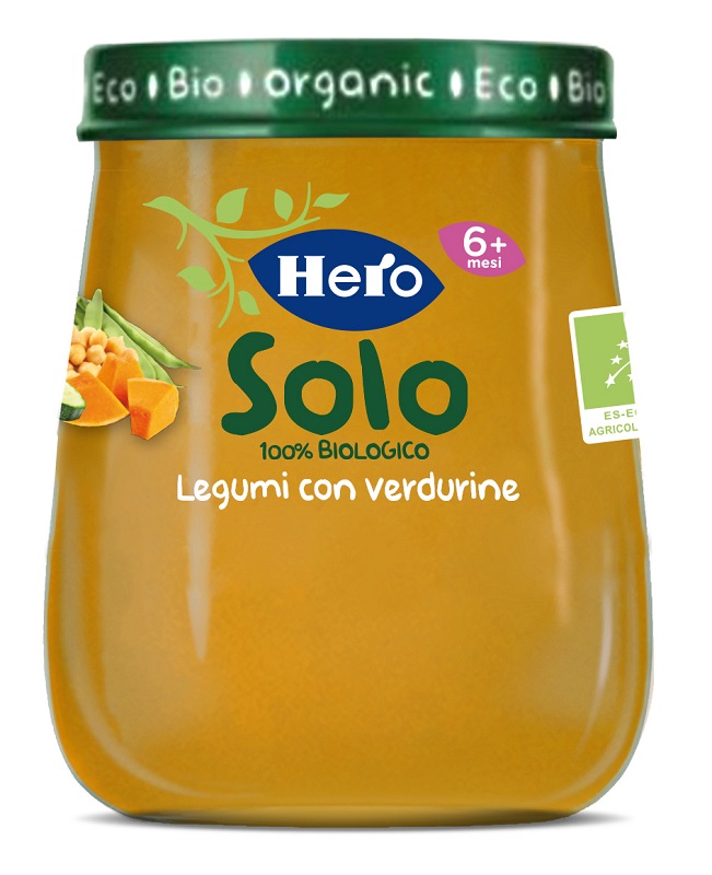 HERO BABY SOLO OMOGENEIZZATO LEGUMI VERDURE 120 G - Antica Farmacia Ferrari