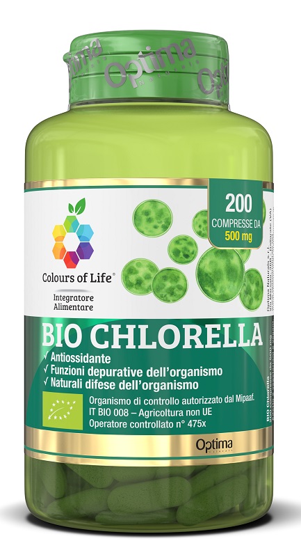 BIO CHLORELLA 200 COMPRESSE COLOURS OF LIFE - Antica Farmacia Ferrari