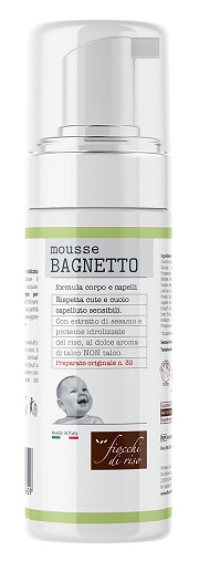 FIOCCHI DI RISO MOUSSE BAGNETTO TALCO 200 ML - Antica Farmacia Ferrari