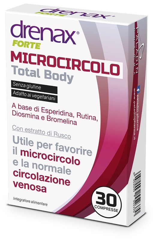 DRENAX FORTE MICROCIRCOLO TOTAL BODY 30 COMPRESSE - Antica Farmacia Ferrari