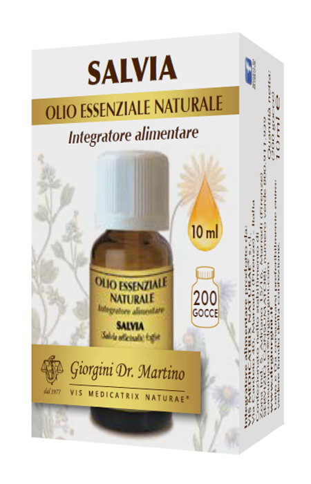 SALVIA OLIO ESSENZIALE NATURALE 10 ML - Antica Farmacia Ferrari